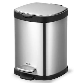 Lixeira Frame com Pedal 6 Litros em Aço Inox Brinox