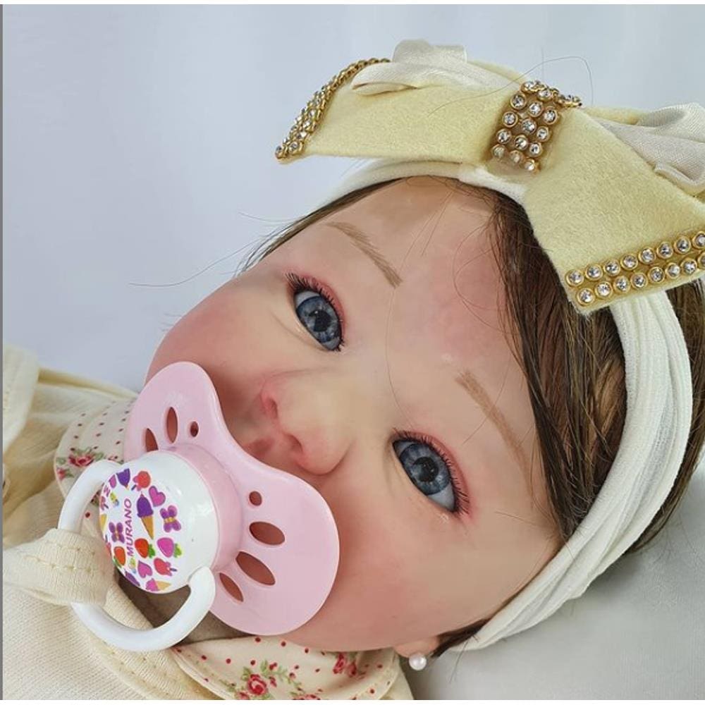 Bebe reborn real menina linda princesa enxoval fantasy baby