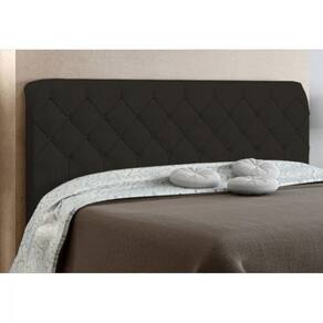 Cabeceira Box Solteiro 90cm Paris Amassado Chocolate