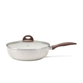 Wok Antiaderente Com Tampa 28Cm Granada Indução 3,4L Brinox