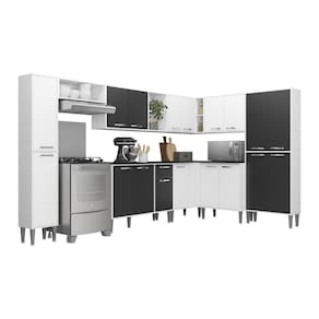 Cozinha Completa Armário e Balcão Xangai Rock Multimóveis