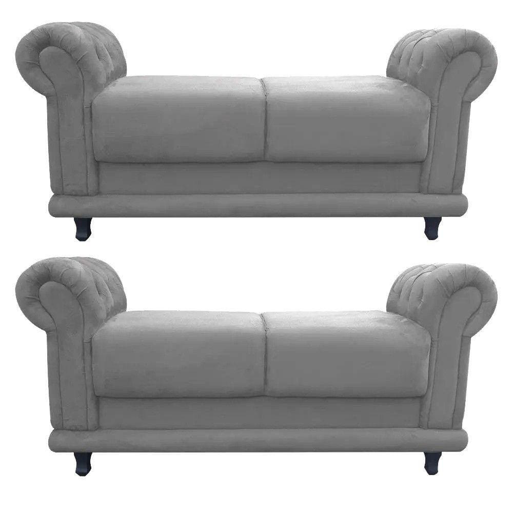 Kit 02 Recamier Barcelona Suede Grafite