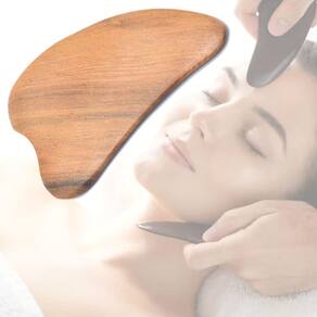Gua Sha de Madeira Aromática Massagem Facial Corporal