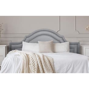 Cabeceira Queen Provençal Dupla 160x60 Courino Cinza - Fumê