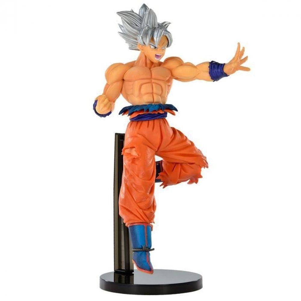 Boneco Action Figure Miniatura Goku Instinto Superior Branco