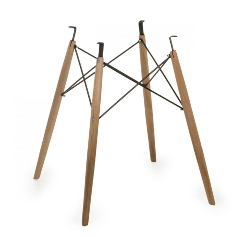 Base Mesa Em Madeira Dkr OR Design Bege