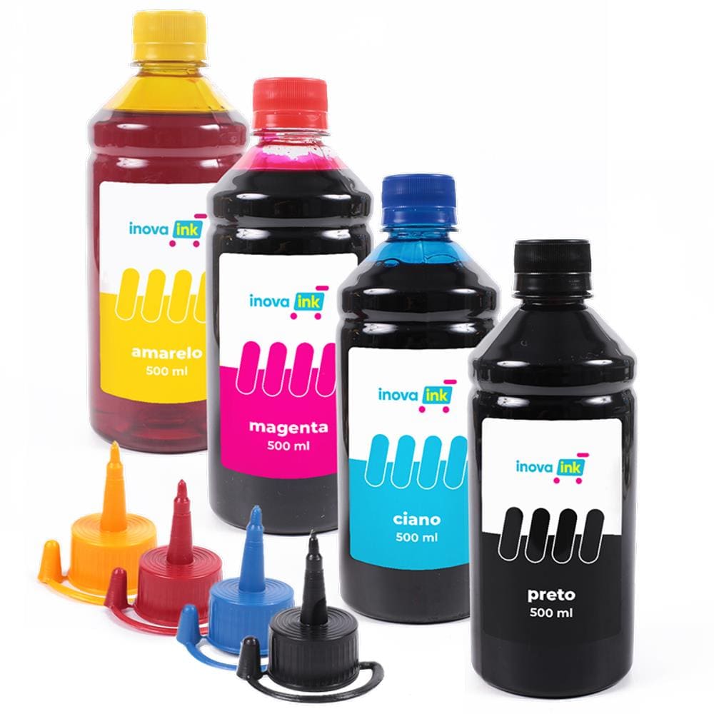 Kit 4 Tintas para Ink Tank 416 500ml Inova Ink