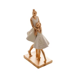 Figura Decorativa Resina Familia Branco 61438 Rojemac