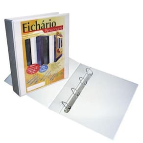 Fichário Revestido Com Cristal Oficio Branco 45Mm 3340Br -