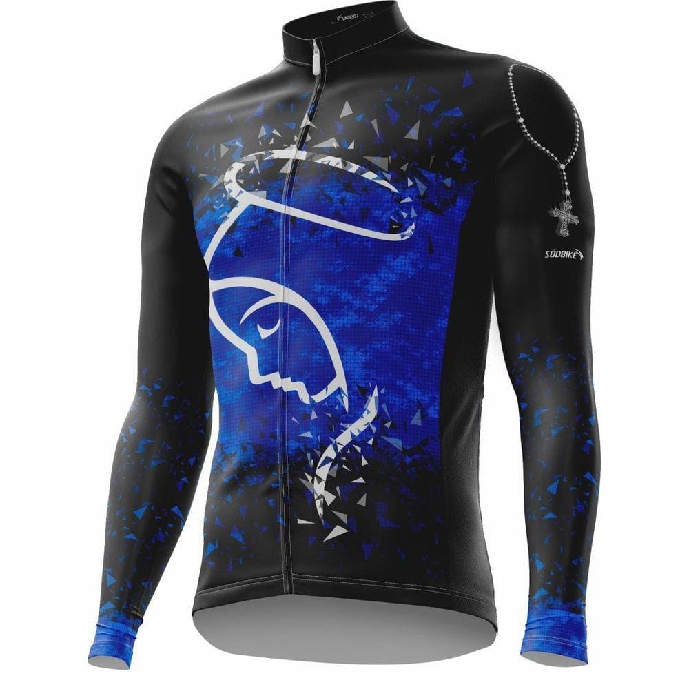 Camisa Ciclismo Sódbike NSA Azul Flanelada