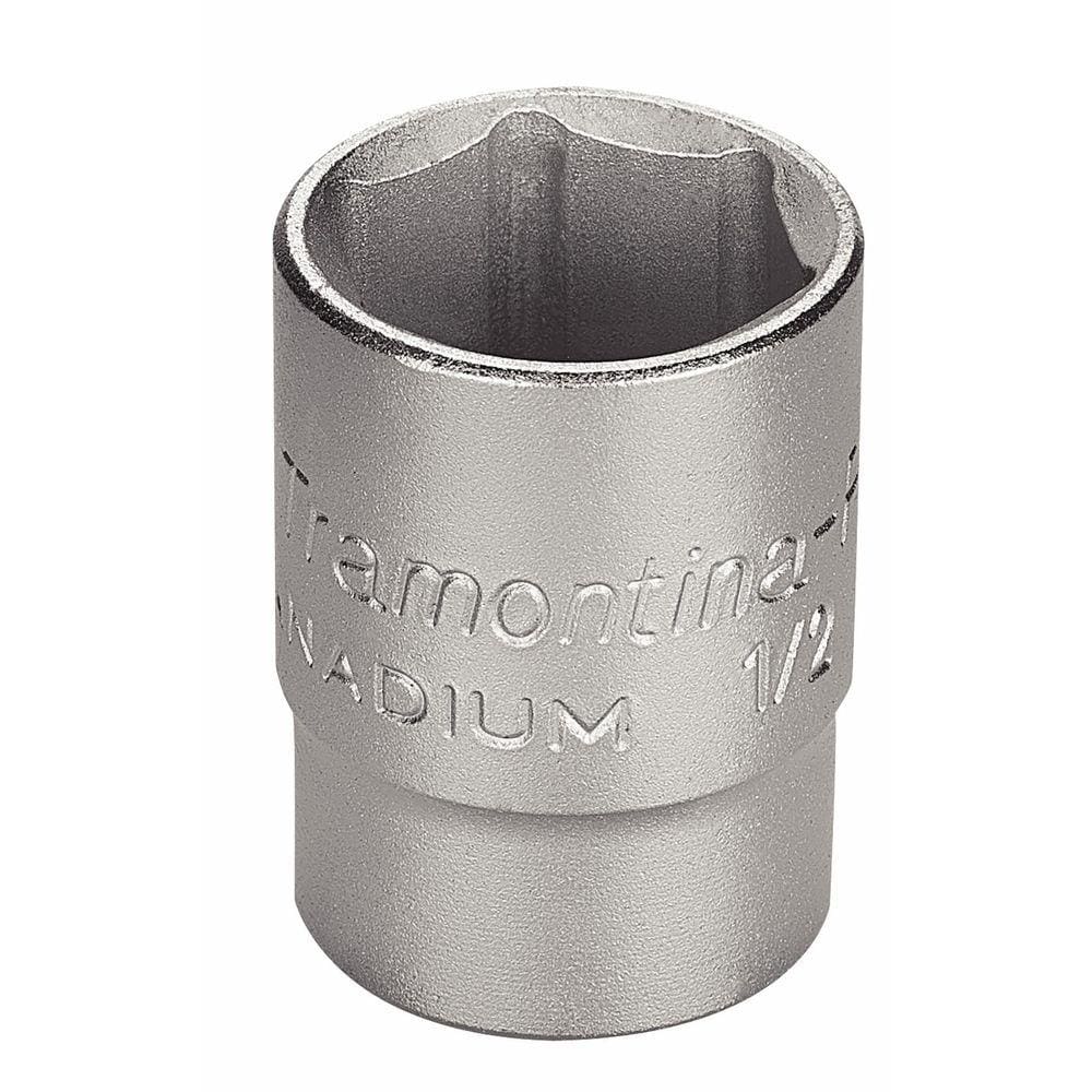 Soquete Sextavado em Aço Cromo Vanádio 18 mm - Encaixe 1/2" Tramontina PRO Tramontina
