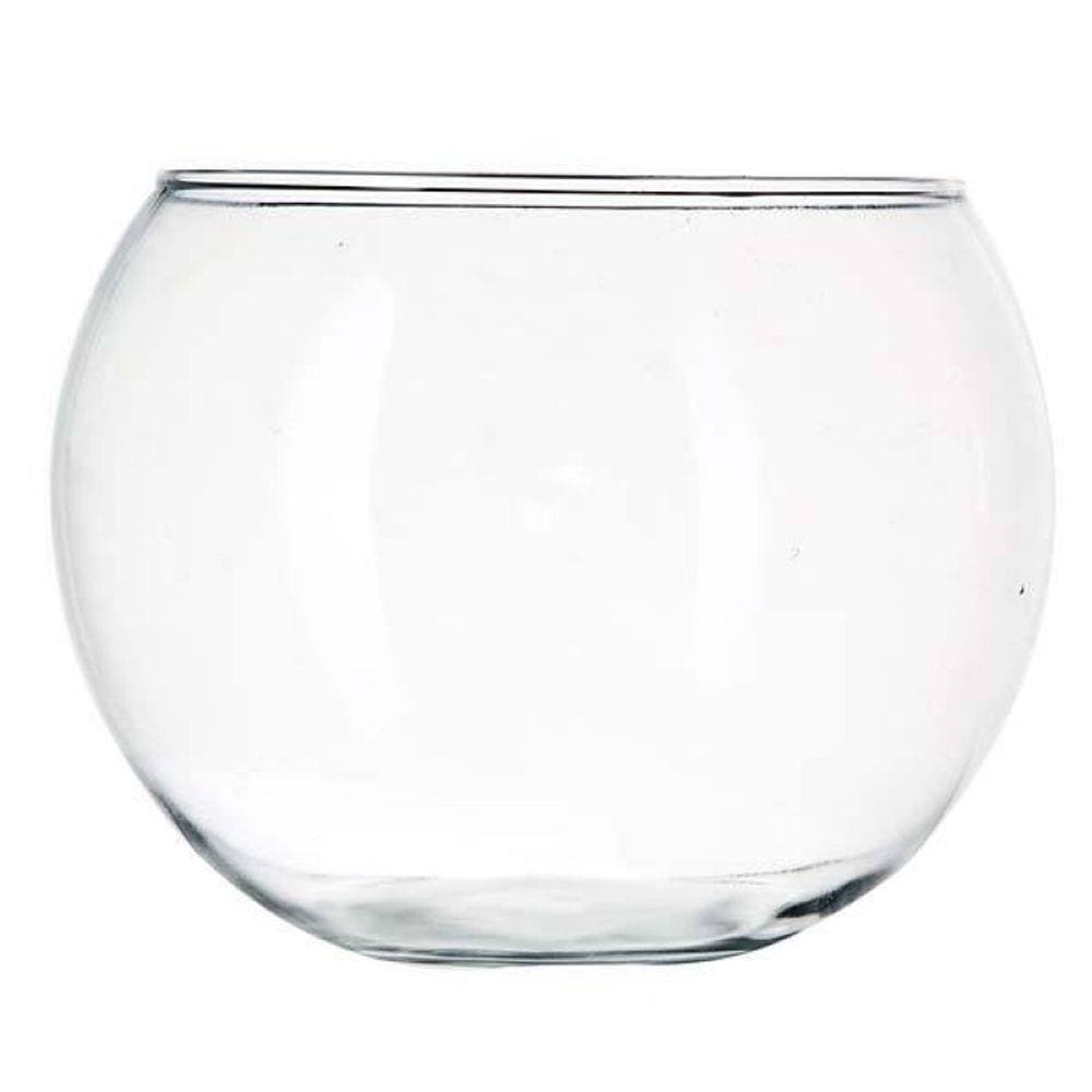 Vaso Aquário Redondo Gigante Vidro 9 Litros Decoração