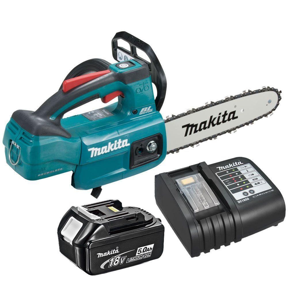 Motoserra Bateria Com Bateria 18V 5Ah e Carregador Bivolt DUC254ZC Makita