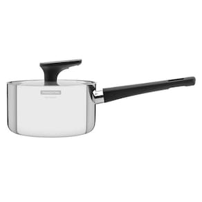 Panela Tramontina Grano Baquelite em Aço Inox com Corpo Triplo Tampa e Cabo de Baquelite 16 cm 1,7 L Tramontina