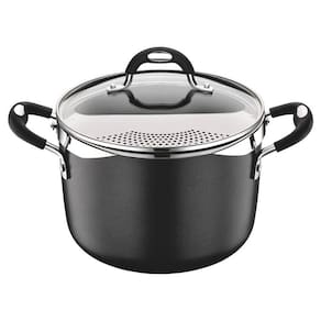 Espagueteira Tramontina Mônaco Induction Alumínio Antiaderente Starflon Preto 22 cm 5,4 L Tramontina