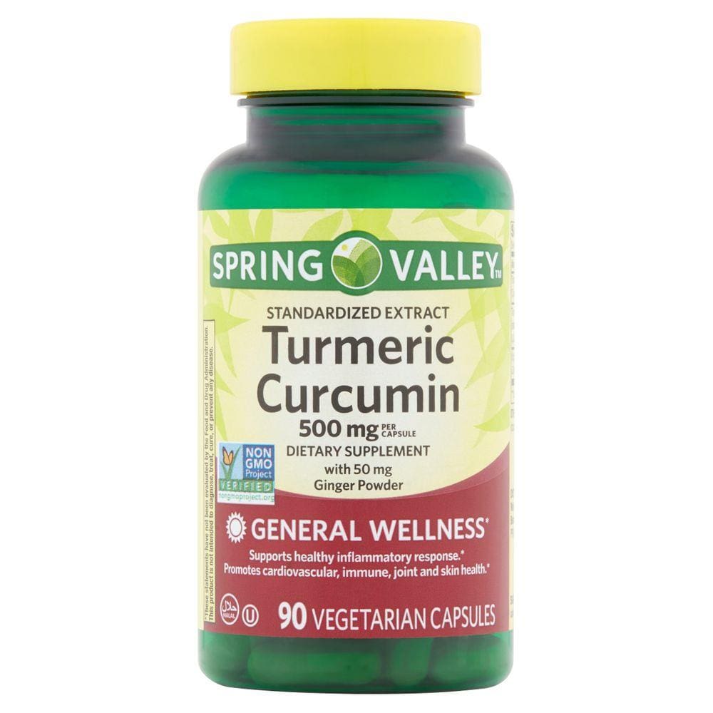 Turmeric Curcuma E Gengibre 500Mg (90 Caps) Spring Valley