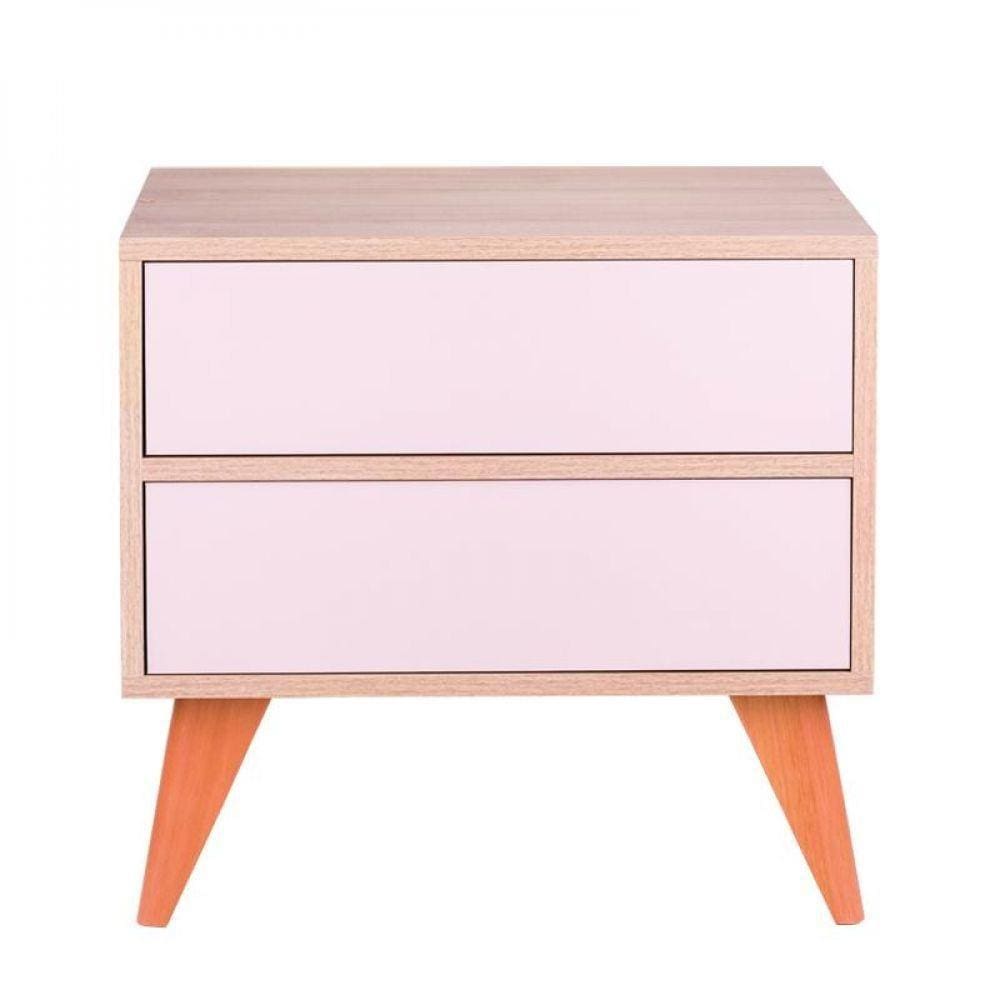 Sapateira com Portas Vicenza Carvalho e Rosa Claro 60 X 40cm