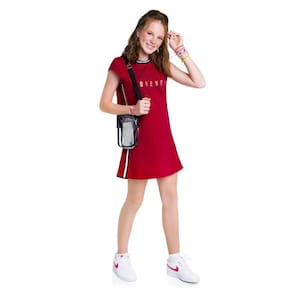 Vestido Infantil Manga Curta Youth Forever Moletinho Amora Ref: 51.425 12/18