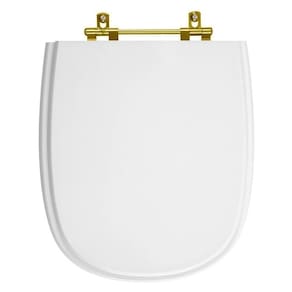 Assento Sanitário Branco Vaso Icasa Ferragem Dourada