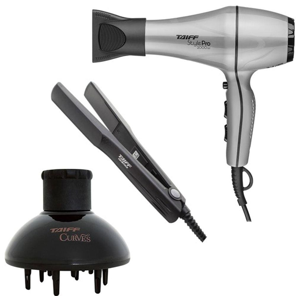 Kit Salão Secador de cabelo 8600W + Prancha Chapinha Profissional + Brinde