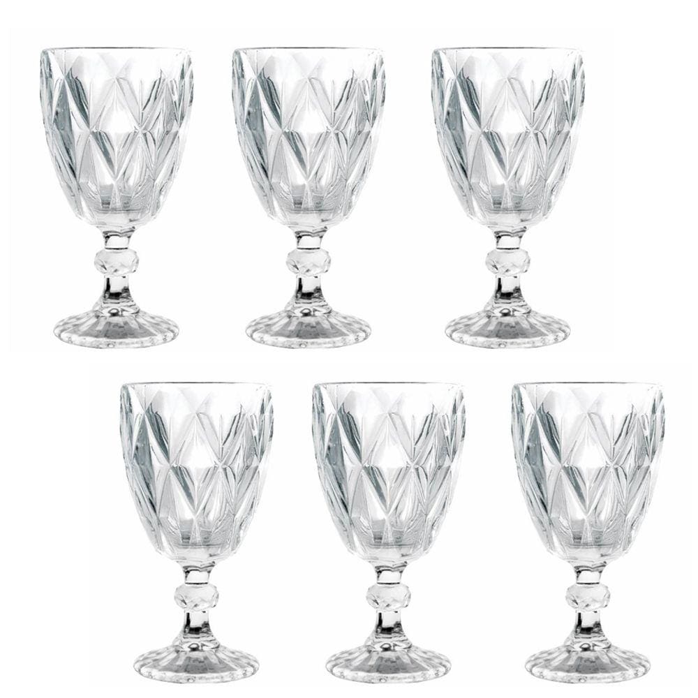 Jogo de Taças Água Diamond 260ml 6pçs Class Home