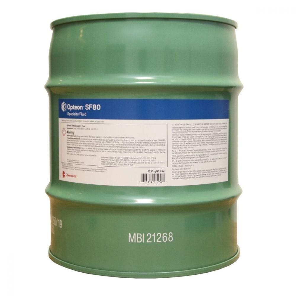 Fluído Gás Refrigerante Chemours Opteon 20,43kg SF80