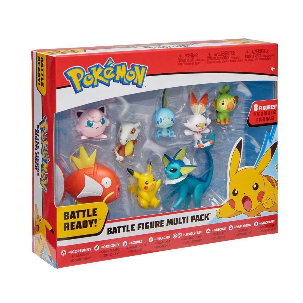 Batalha Pokemon Boneco Pikachu - Playset Vulcão Transporte