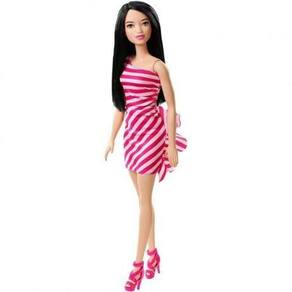 Boneca Barbie Fashionista (Loira de Vestido Azul e Amarelo