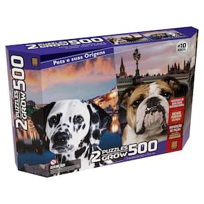 Puzzle Duplo 500 Pecas - Pets e Suas Origens GROW