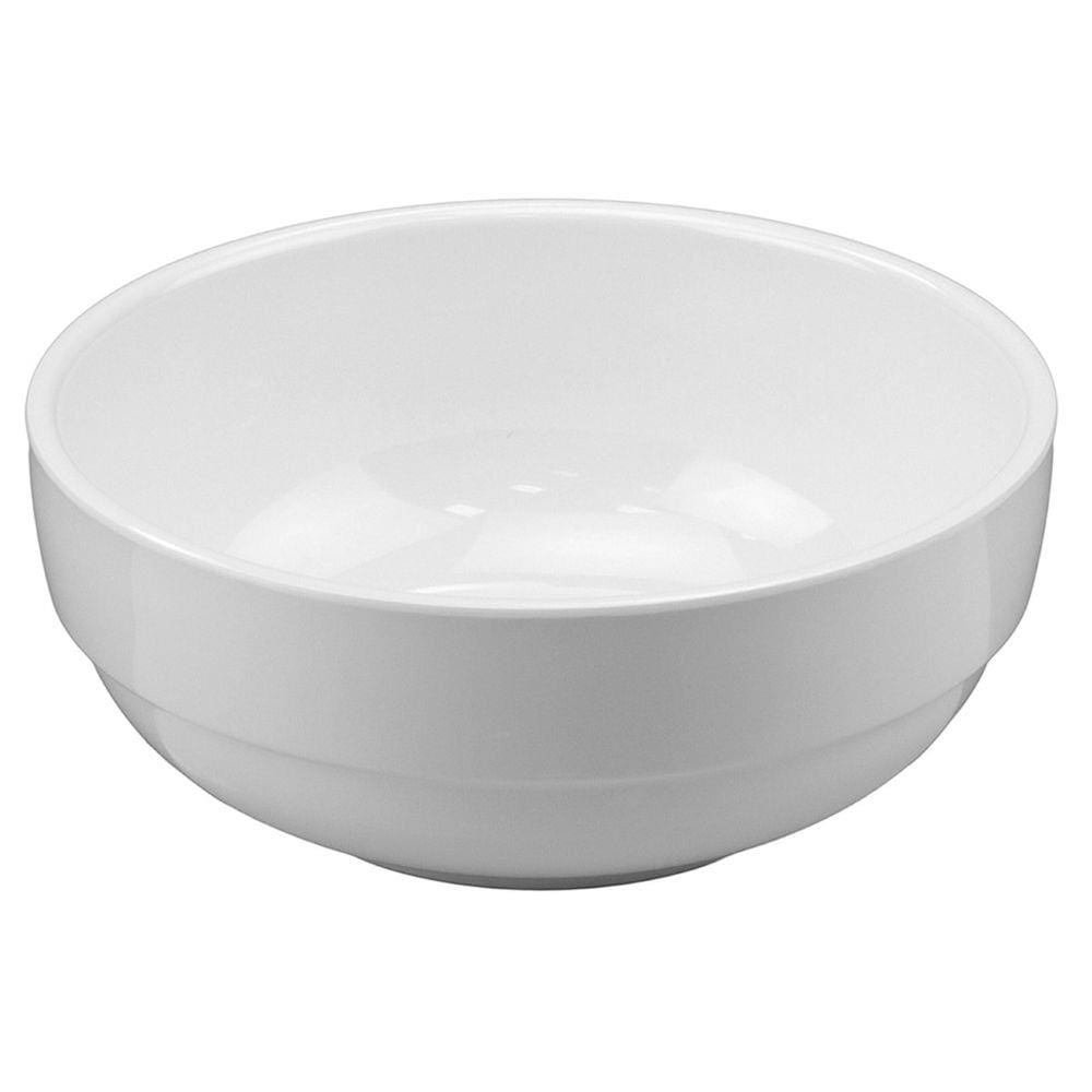 Saladeira Empilhável Melamina Branca 12 cm Gourmet Mix