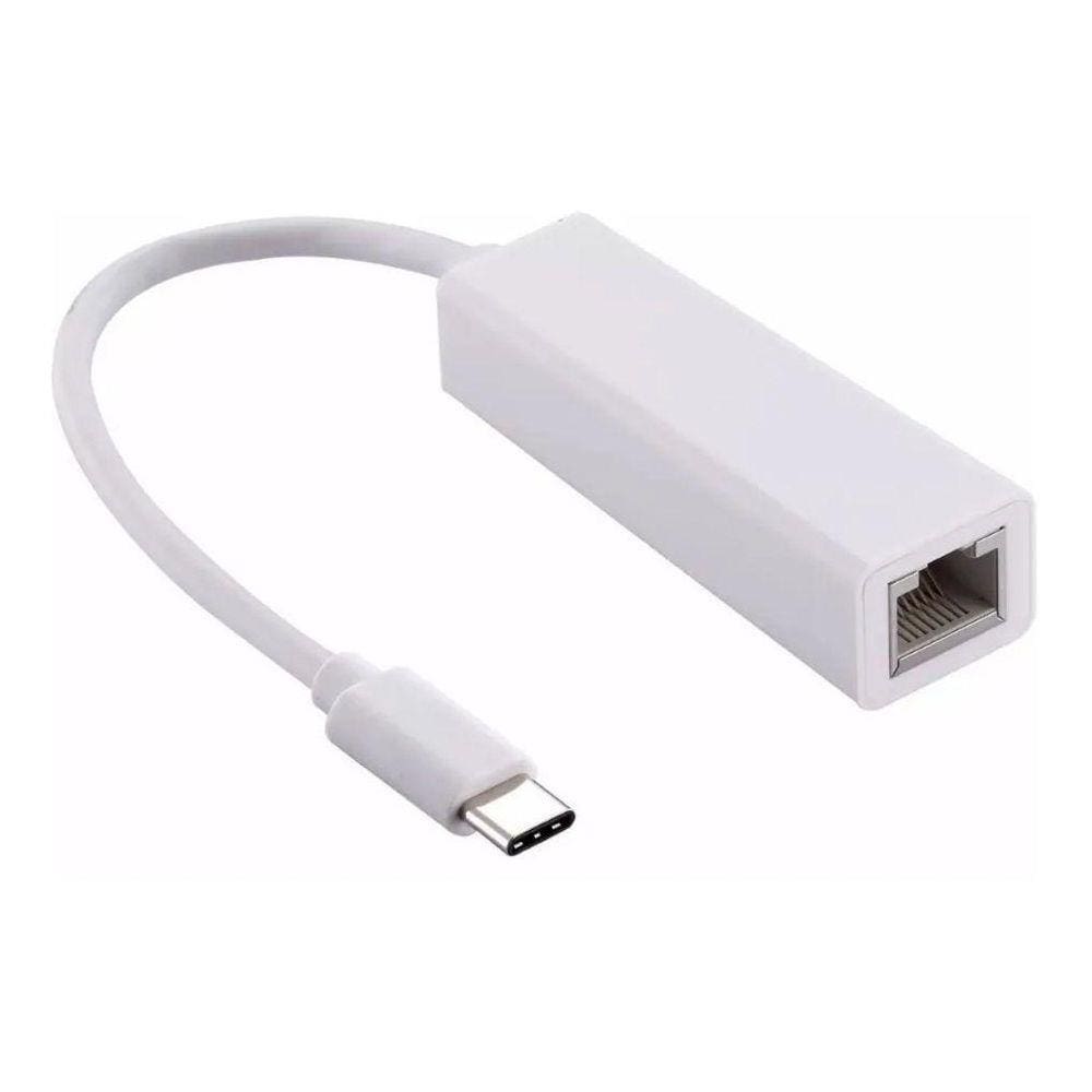 Cabo Conversor Usb Tipe-C Para Rede Rj45 Ethernet 10/100