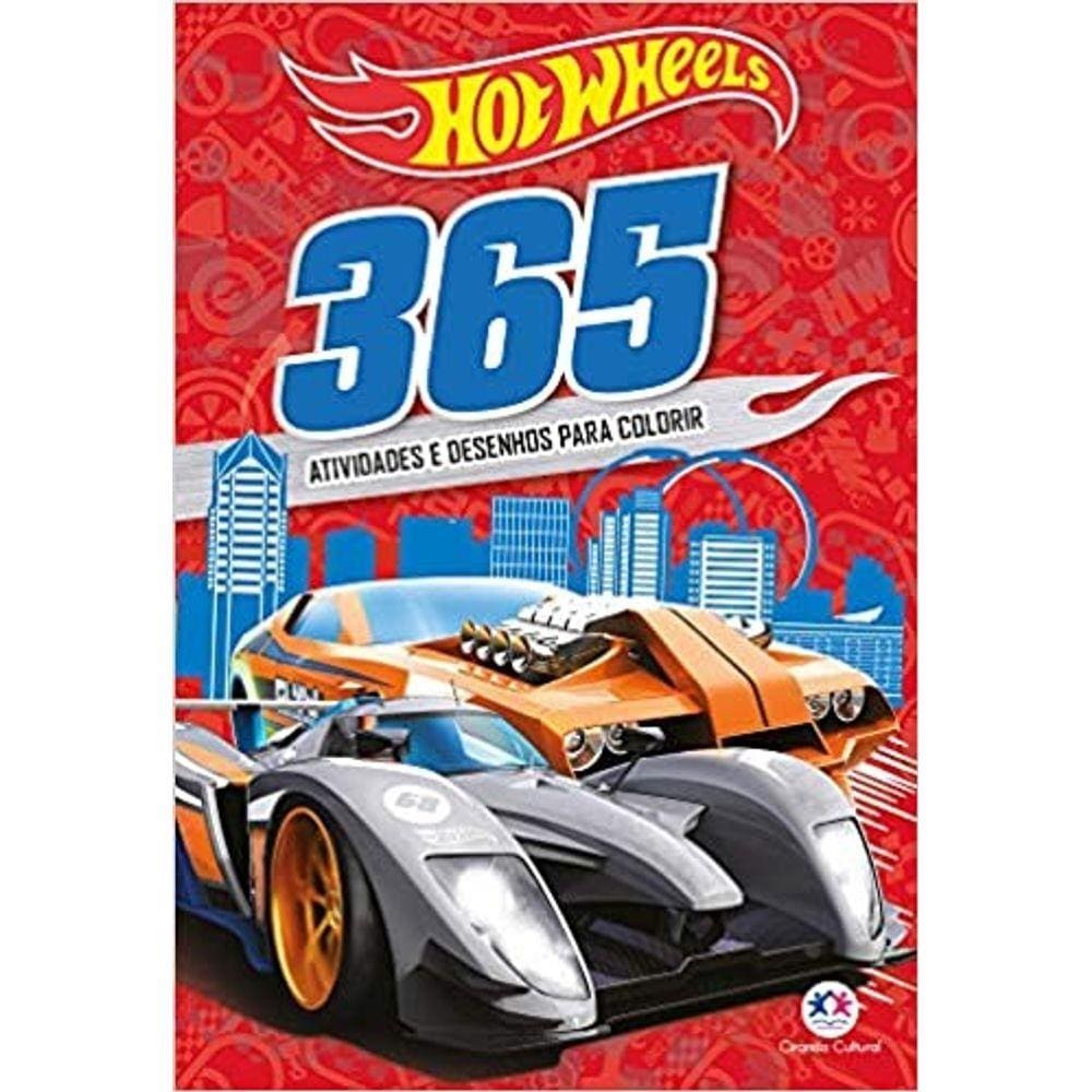 Hot Wheels - 365 Atividades E Desenhos Para Colorir