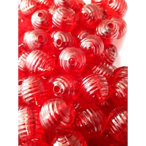 Miçangas Listradas Com Relevo 16mm 50g