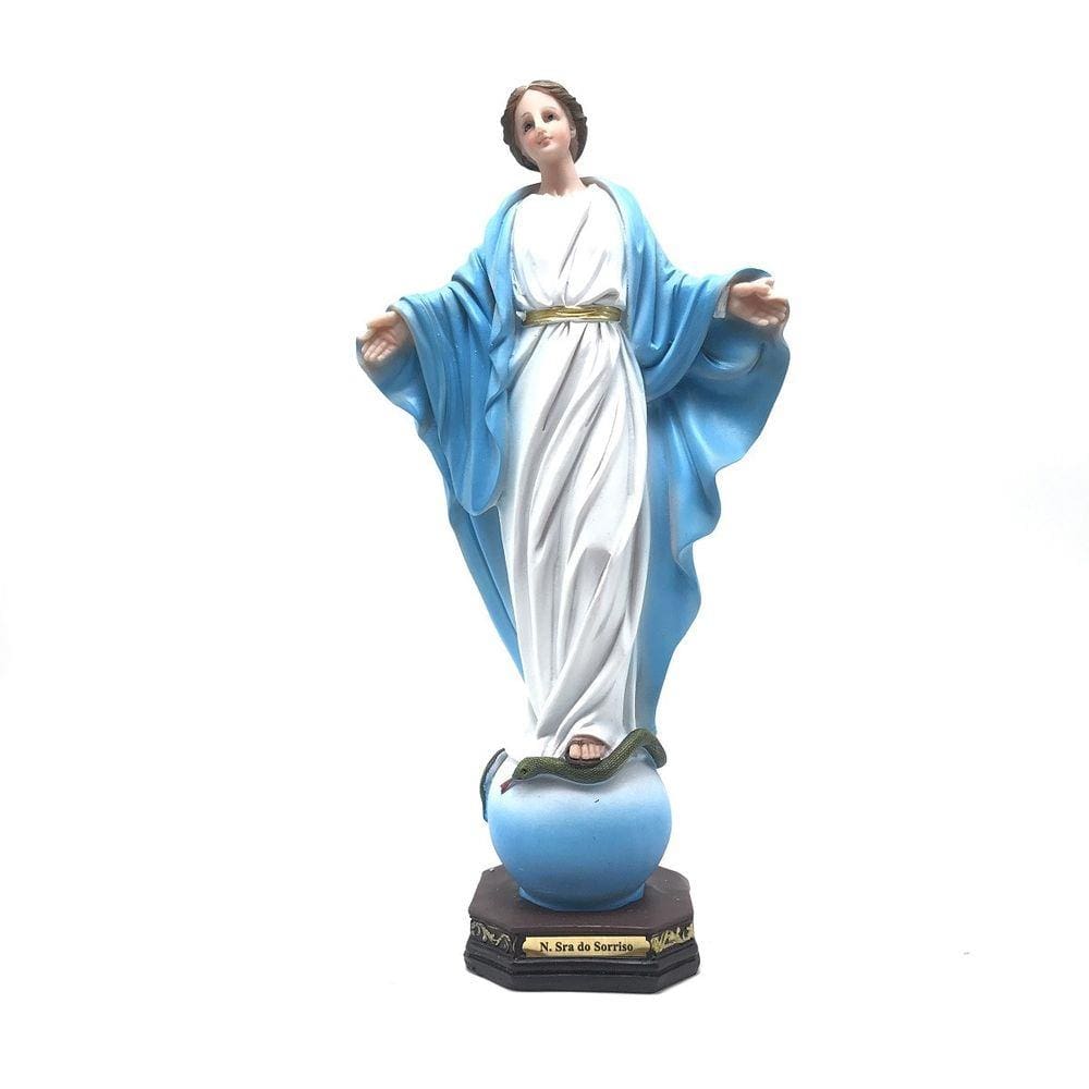 Imagem Nossa Senhora Do Sorriso Resina 30 Cm