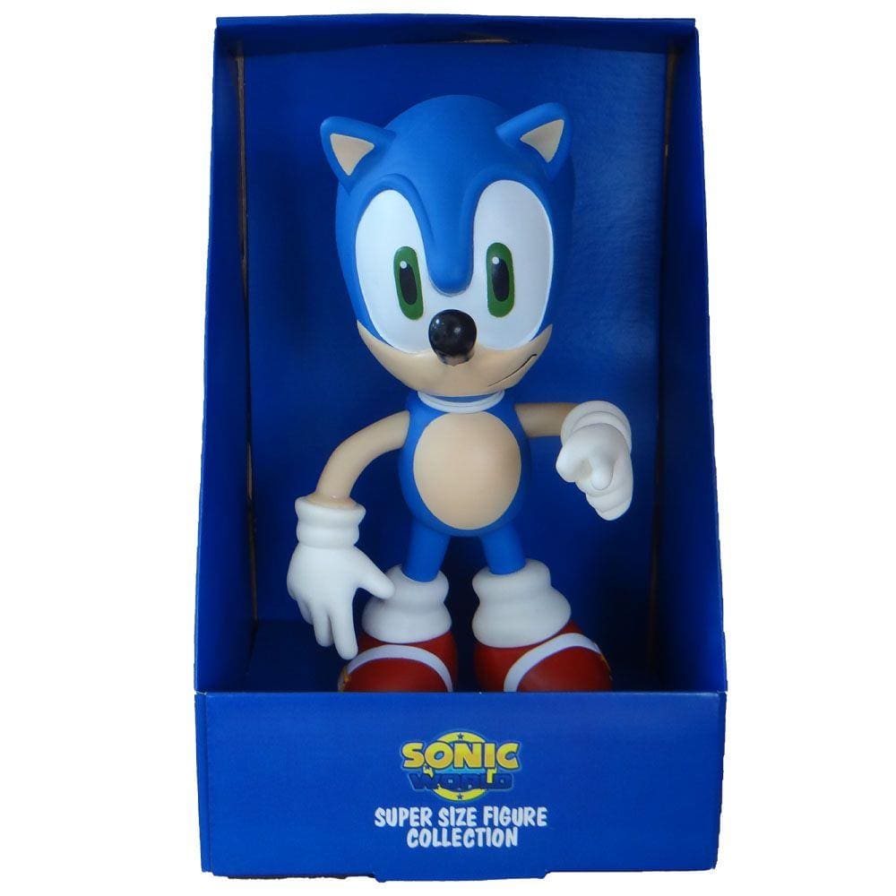 Boneco Sonic Vermelho Collection Com Caneca Personalizada - Super