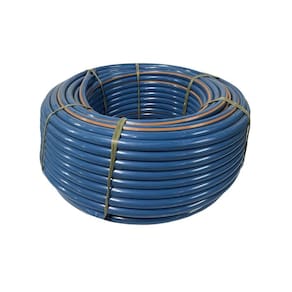 Mangueira Plástica Azul Marcação Laranja 3,5mm x 1.1/2" Rolo 50 metros - Bruning, Opção: Azul, Tamanho: 3,5mm