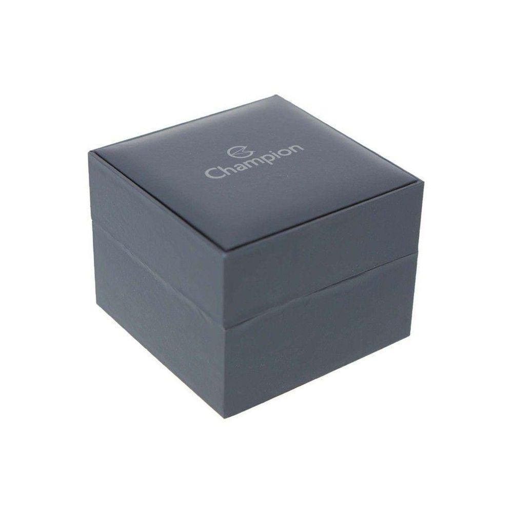 Relogio Champion Quadrado Prata Espelhado Led Ch40080S