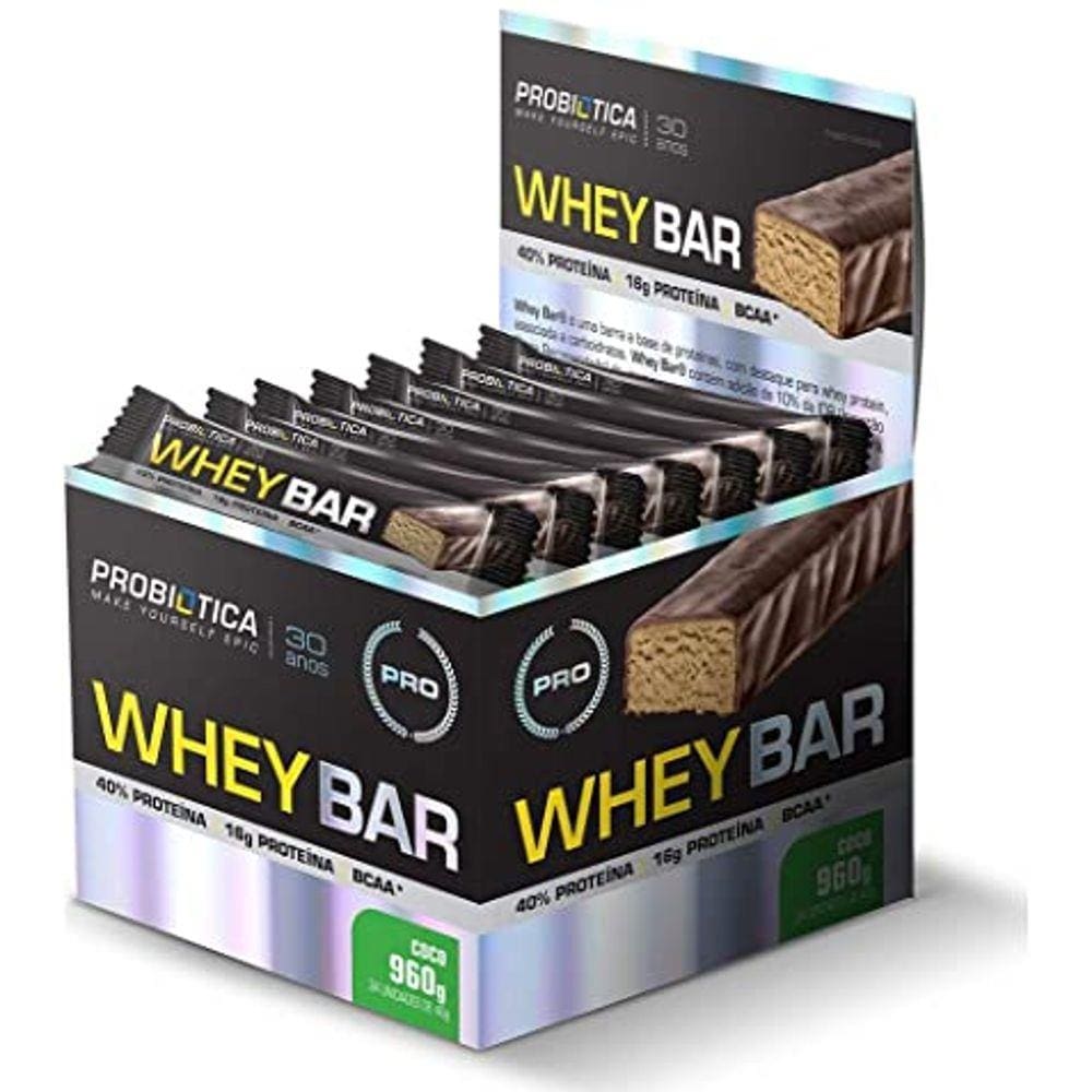 Whey Bar 24 Unidades Coco PROBIÓTICA