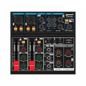 Mesa De Som Studio Mix 6 Com Interface E Bluetooth Lexsen