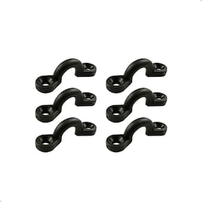 Alça Plástica Porta Defensa Preta 5mm Barco Defensa Kit C/6