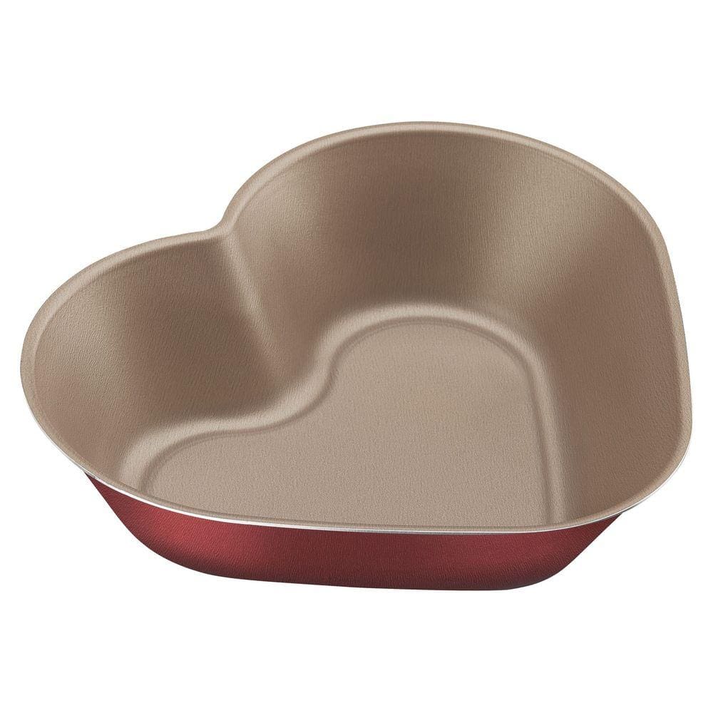 Forma para Bolo Coração Tramontina Vermelha em Alumínio com Revestimento Antiaderente 24 cm 1,1 L Tramontina