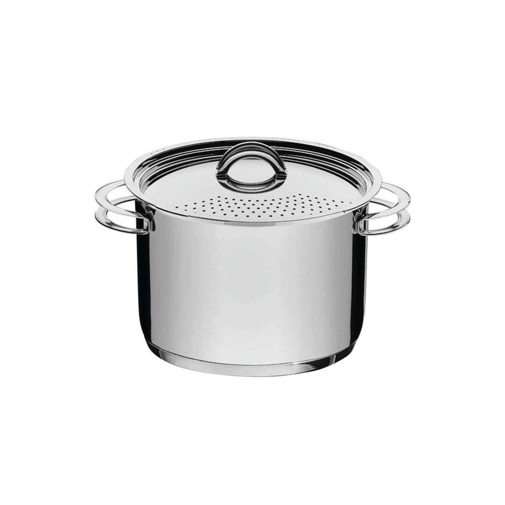 Espagueteira Tramontina Solar em Aço Inox Fundo Triplo com Tampa e Alças 24 cm 7,7 L Tramontina