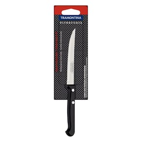 Faca para Churrasco e Frutas Tramontina Ultracorte com Lâmina em Aço Inox e Cabo de Polipropileno Preto 5" Tramontina
