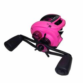 Carretilha Maruri Bronx Rosa Pink 11Rol Manivela Esquerda