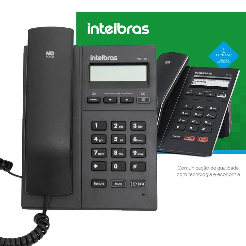 Telefone voip ip tip 125i intelbras poe sip 2 0 audio hd Black Friday