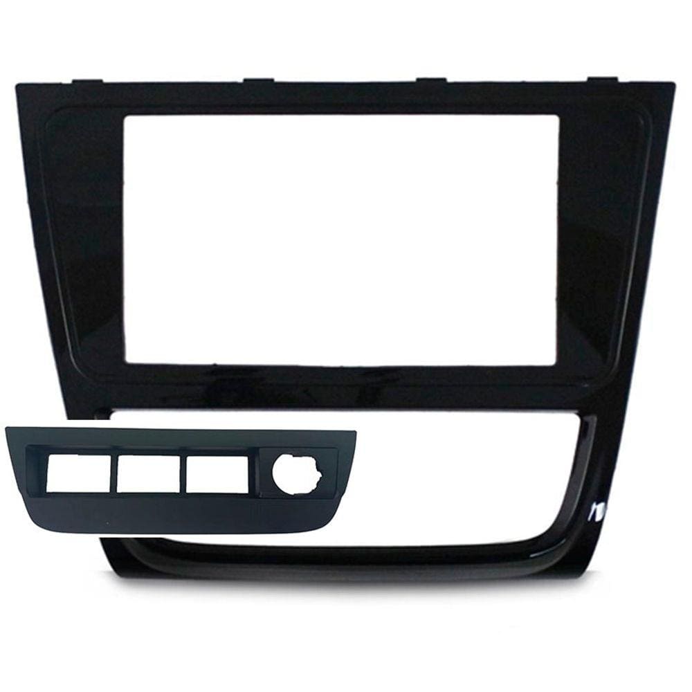 Moldura Painel 2DIN VW G5 Gol Voyage Saveiro Sup 4 Botões B Piano