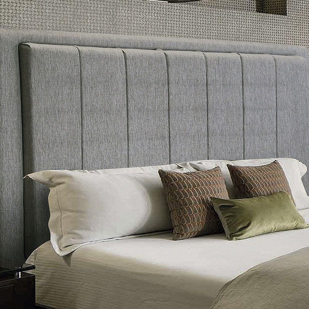 Cabeceira Opala Cama Box Queen 160cm Linho Cinza - SSX Multicoisas