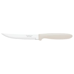 Faca para Churrasco Tramontina Ipanema com Lâmina em Aço Inox e Cabo de Polipropileno Cinza 5" Tramontina