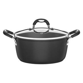 Caçarola Tramontina Mônaco Induction Alumínio Revestimento Antiaderente Starflon Preto 24 cm 4,5 L Tramontina