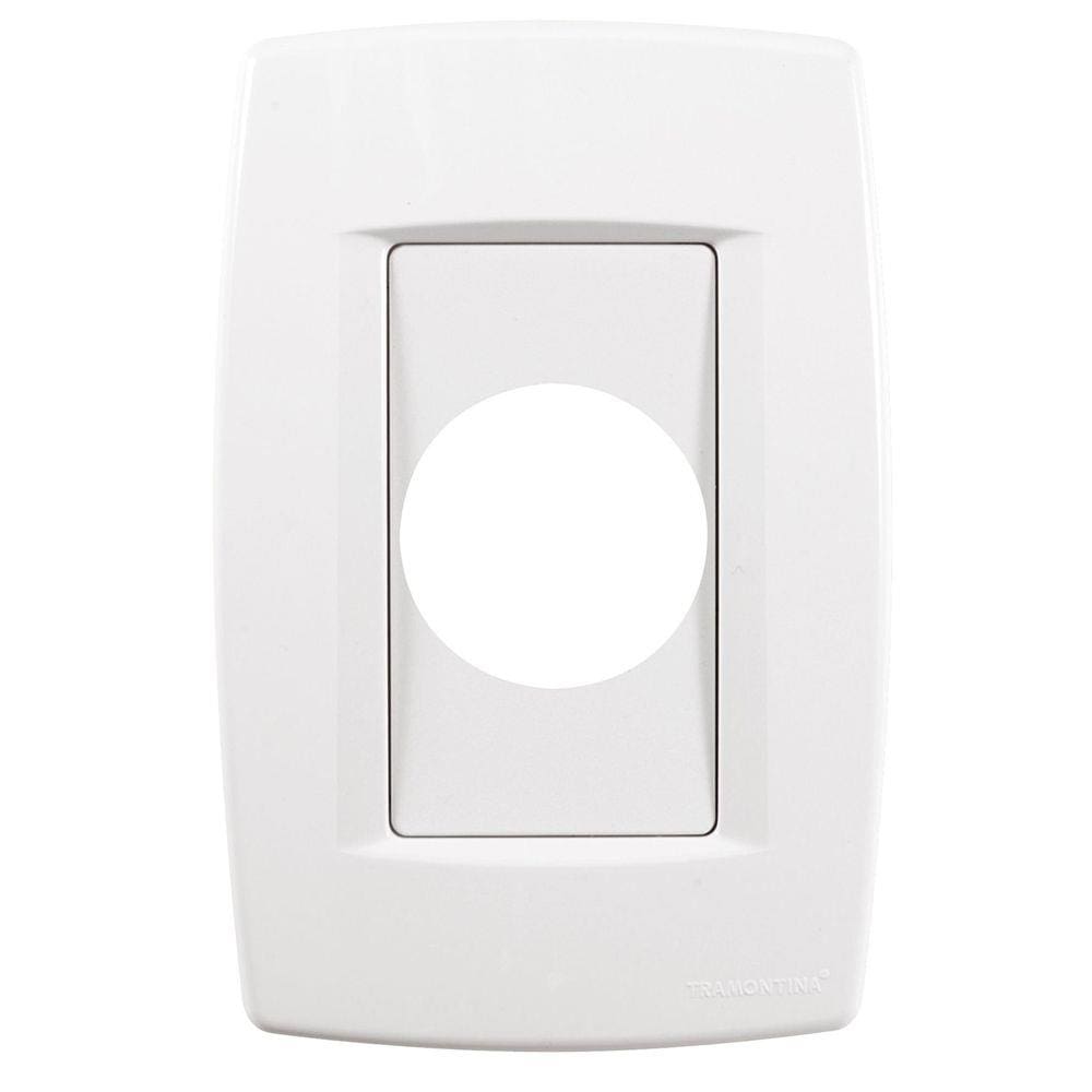 Placa 1 Posto Redondo 4x2 Tramontina